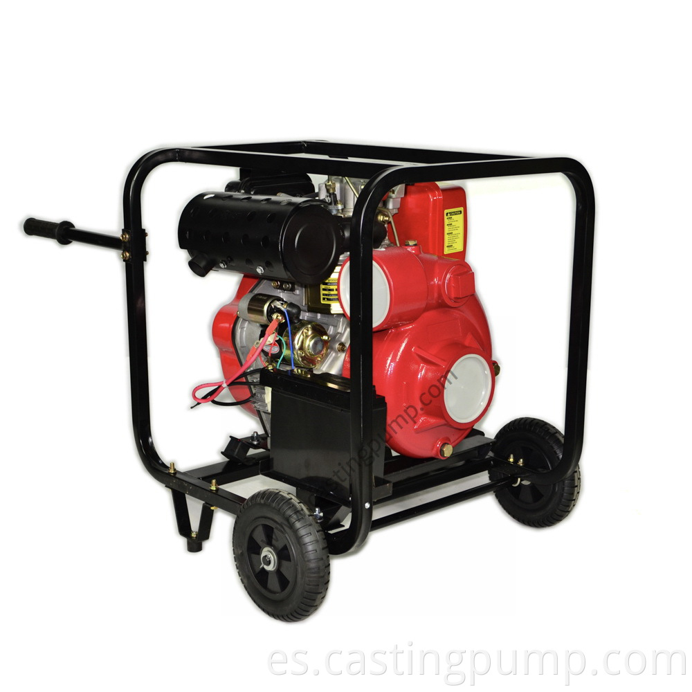 4” casting iron pump with diesel engine (3)